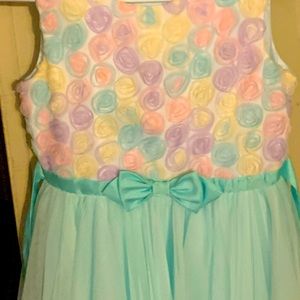Size 10 worn only once for Easter beautiful light green pastels